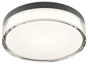 Redo 01-3735 - LED Plafon FRISBI LED/12W/230V 3000/4000K IP44 czarny