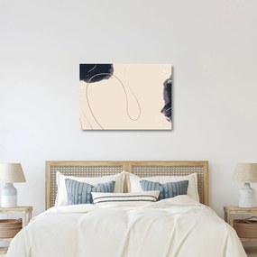 Obraz na szkle - Beżowa abstrakcja (70x50 cm)