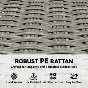 Outsunny Krzesła Ogrodowe 2 Sztuki FSC Składane z Oddychającym Siedziskiem Wygodna Wysokość z Litego Drewna i Polirattanu | Aosom PL