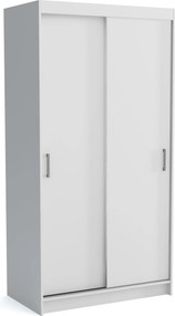Szafa NICOLA - Biały / Z lustrem / 110 cm