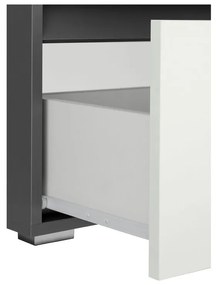 Biało-antracytowa szafka pod umywalkę 60x55 cm Wisla – Støraa