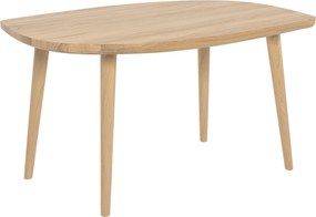 Stolik kawowy z drewna dębowego łezka P3 mały 60 cm