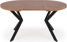 Okrągły stół rozkładany do 250 cm Peroni Halmar orzech / czarny