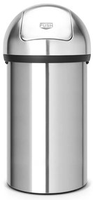 Stalowy kosz na śmieci w kolorze matowego srebra 60 l Push Bin – Brabantia
