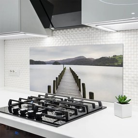 Panel Szklany do Kuchni Monumentalny Most nad Morzem