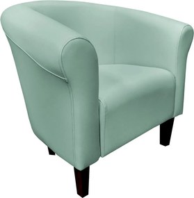 Fotel Milo tkanina Eko-skóra elegancki fotel do salonu i gabinetu : Kolor nogi - Venge, Kolor tkaniny - EKO-SKÓRA - 7D, Wysokość nogi - 15 cm