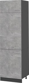 Szafka na lodówkę beton 60x57.2x206.8 r-line