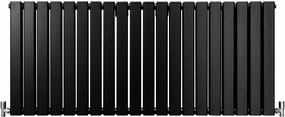 Grzejniki panelowe designerskie, matowo czarne, 600 mm x 1400 mm