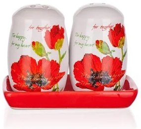 Banquet Solniczka i pieprzniczka Red Poppy