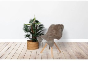 Ciemnobrązowa sztuczna skóra Tiseco Home Studio Sheepskin, 80x150 cm