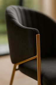 Eleganckie aksamitne krzeso