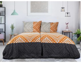 B.E.S. Petrovice Flanelowa pościel Etnic Terra,140 x 200 cm, 70 x 90 cm