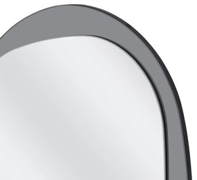 Lustro ścienne, podświetlane srebrne/niebieskie 80/60 cm PLAZA