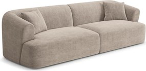 Jasnobrązowa sztruksowa sofa 255 cm Campi – Cosmopolitan Design