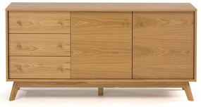 Niska komoda w dekorze dębu 149x75 cm Kensal – Woodman