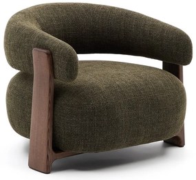 Zielony fotel z tkaniny szenilowej Granite – Kave Home