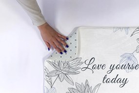 Dywanik łazienkowy Dywanik łazienkowy Kwiaty Minimalistyczny