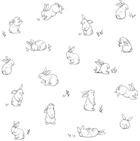 Tapeta dziecięca 10 m x 50 cm Bunnies In The Countryside – Lilipinso