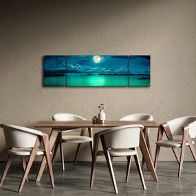 Obraz - Księżyc w pełni nad powierzchnią (170x50 cm)