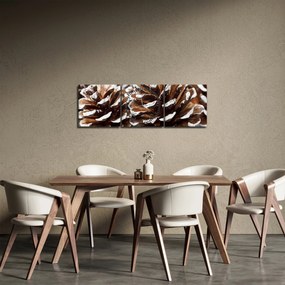 Obraz - Pączki (z zegarem) (90x30 cm)