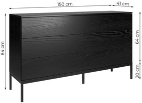 Komoda z 6 szufladami K8-T00