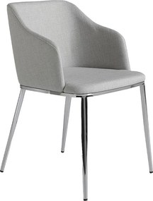 Szare krzesło z tkaniny 4050 ANGEL CERDA