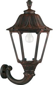 Kinkiet INDURA BIG 6 w stylu klasycznym - H 63 cm - E27 42W - żywica - IP55 - czarny