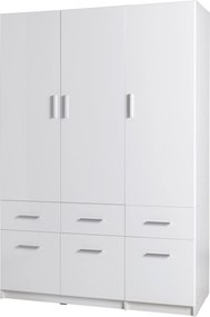 Szafa LUGERN - Biały / 4 szuflady / 136 cm
