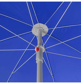 Parasol ogrodowy CORAL z regulacją kąta nachylenia 200 cm, niebieski