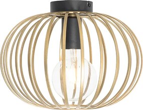 Designerska lampa sufitowa mosiądz 30 cm - Johanna