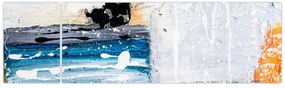 Obraz - Abstrakcyjne pociągnięcia (170x50 cm)