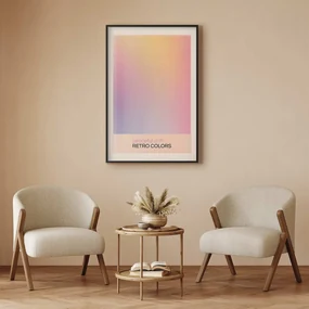 Plakat Peaceful Drift 40x60 cm z ramą czarną z marginesem ARTGEIST B