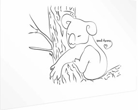 Plakat Śpiący koala 42x29,7 cm bez ramy z marginesem ARTGEIST B