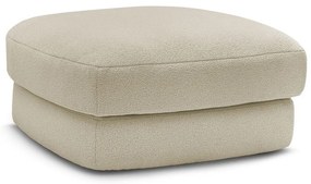 Beżowy podnóżek z materiału bouclé Leonore – Bobochic Paris