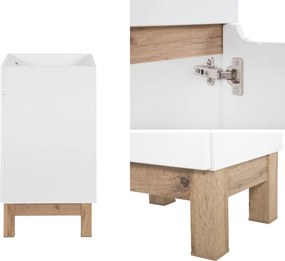 Stojąca szafka pod umywalkę wpuszczaną 60 cm, Bali 820, biała