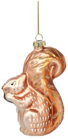 Szklana ozdoba świąteczna wykonana ręcznie 11 cm Squirrel – Sass &amp; Belle