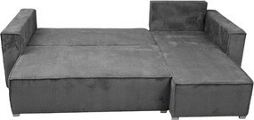 Rozkładana narożna sofa SMART COSARO szara, dwustronna + 2 poduszki GRATIS