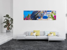 Obraz - Santorini, Grecja (170x50 cm)
