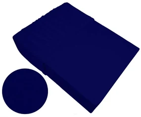 Prześcieradło frotte Bielbaw 180x200 granatowe Premium GRENO