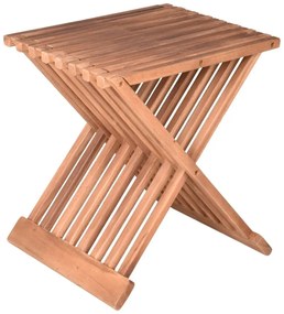 Stolik ogrodowy z litego drewna tekowego 29x39 cm Fani – Garden Pleasure