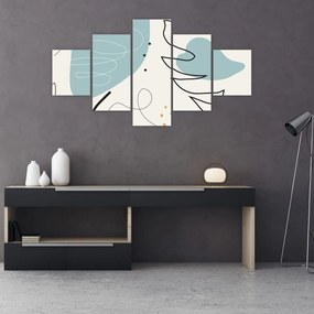 Obraz - ilustracja liścia (125x70 cm)