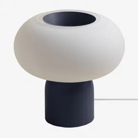 Lampa Stołowa Led Z Kryształu I Stali Deruent Df Azul Oscuro |df Dark Blue - Sklum