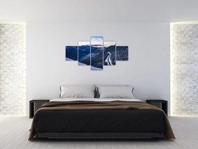 Obraz ośnieżonego stoku (125x70 cm)