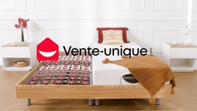 Komplet relaksacyjny całość z płytek+pamięć kształtu ciała i bambus LYSIS III marki NATUREA - silniki OKIN - 2 x 90 x 200 cm - czarny