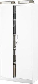 Szafa biurowa na dokumenty Jan Compact 80x40x175 cm, kolor biały