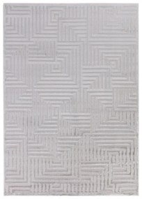 Dywan 3D nowoczesny Sahara Ornament szary 200 cm x 290 cm