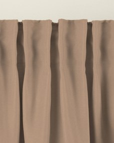 Zasłona na taśmie marszczącej mocca aksamitna 140 x 280 cm 1 szt.