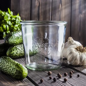 Weck 6-częściowy zestaw słoików do wekowania Sturz580 ml z akcesoriami, średnica 100 mm