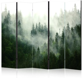 Parawan akustyczny Pejzaże 225x172 cm 5-częściowy zielony ARTGEIST B