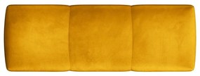 Żółte aksamitne oparcie do sofy modułowej Rome Velvet – Cosmopolitan Design